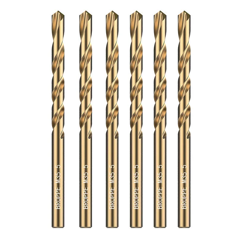Stainless steel straight shank twist drill bit for metal iron aluminium drilling, 1mm to 10mm sizes