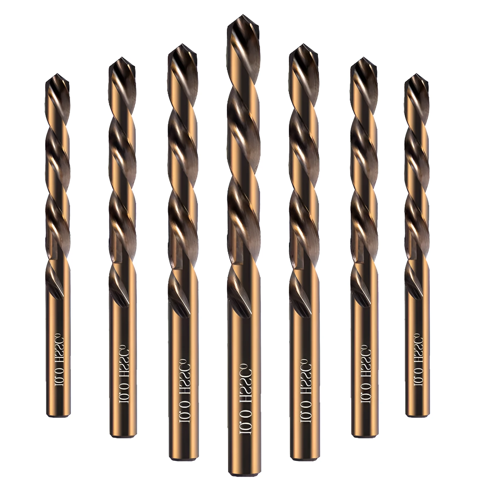 Stainless steel straight shank twist drill bit for metal iron aluminium drilling, 1mm to 10mm sizes