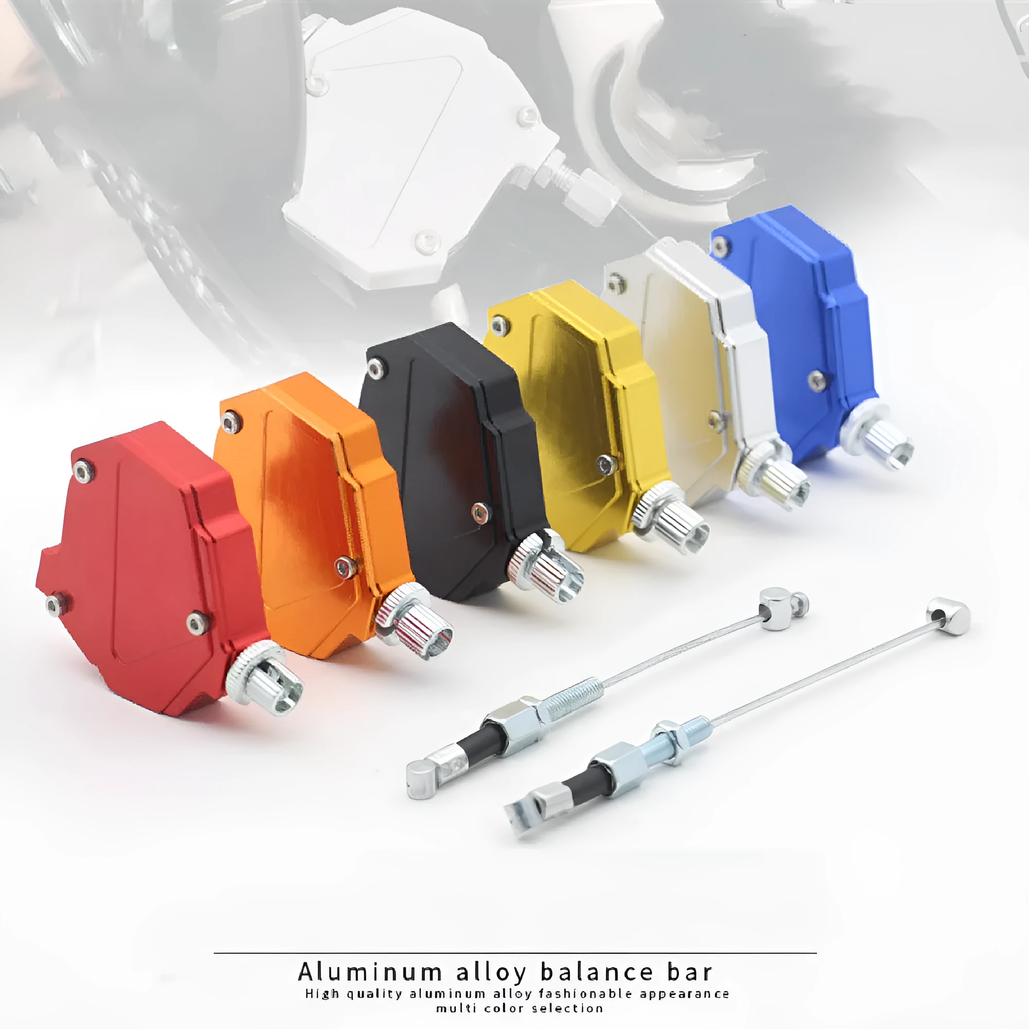 Motorcycle clutch labour-saving box modification kit in aluminium alloy shown in multiple colour options.