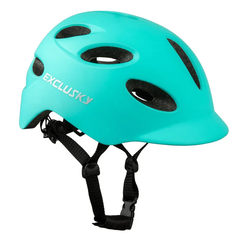 Electric LED cycling helmet with tail light, In-Mold PC shell and EPS liner, available in multiple colours and sizes M/L
