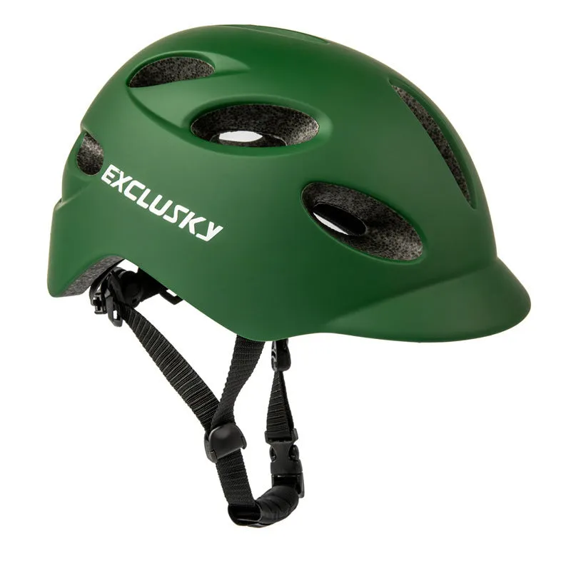 Electric LED cycling helmet with tail light, In-Mold PC shell and EPS liner, available in multiple colours and sizes M/L