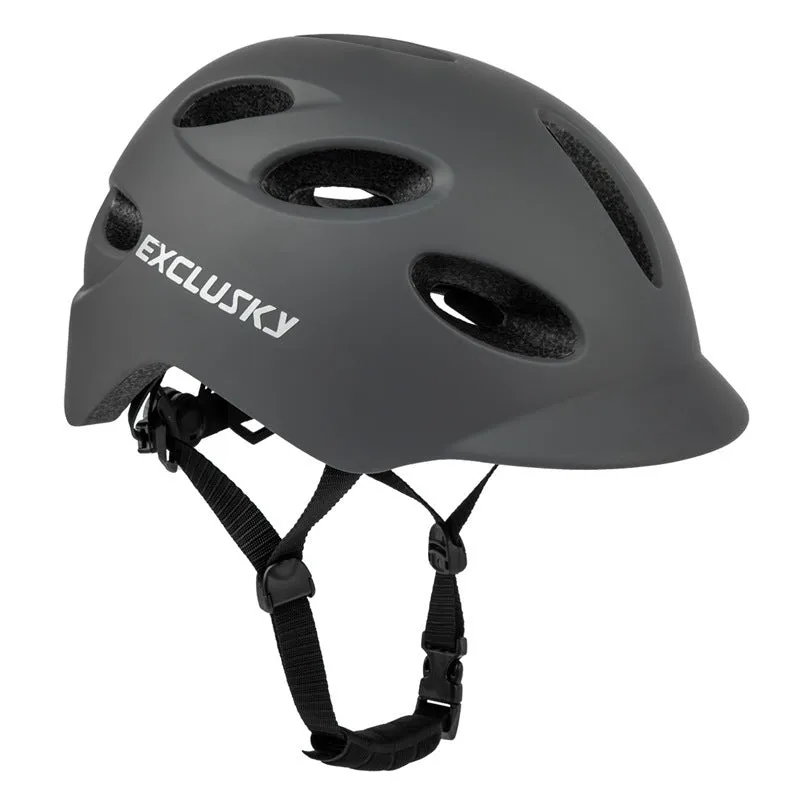 Electric LED cycling helmet with tail light, In-Mold PC shell and EPS liner, available in multiple colours and sizes M/L