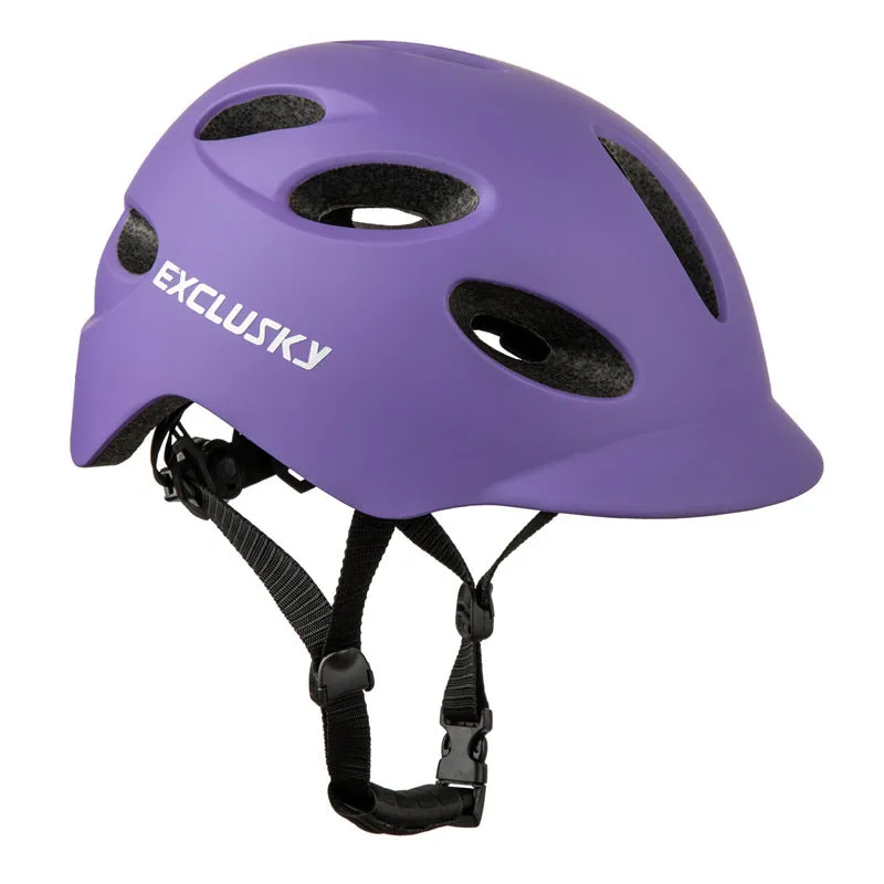 Electric LED cycling helmet with tail light, In-Mold PC shell and EPS liner, available in multiple colours and sizes M/L
