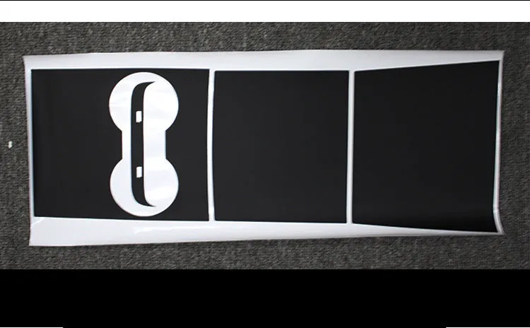 Carbon fibre sticker for centre control box interior armrest with anti slip texture