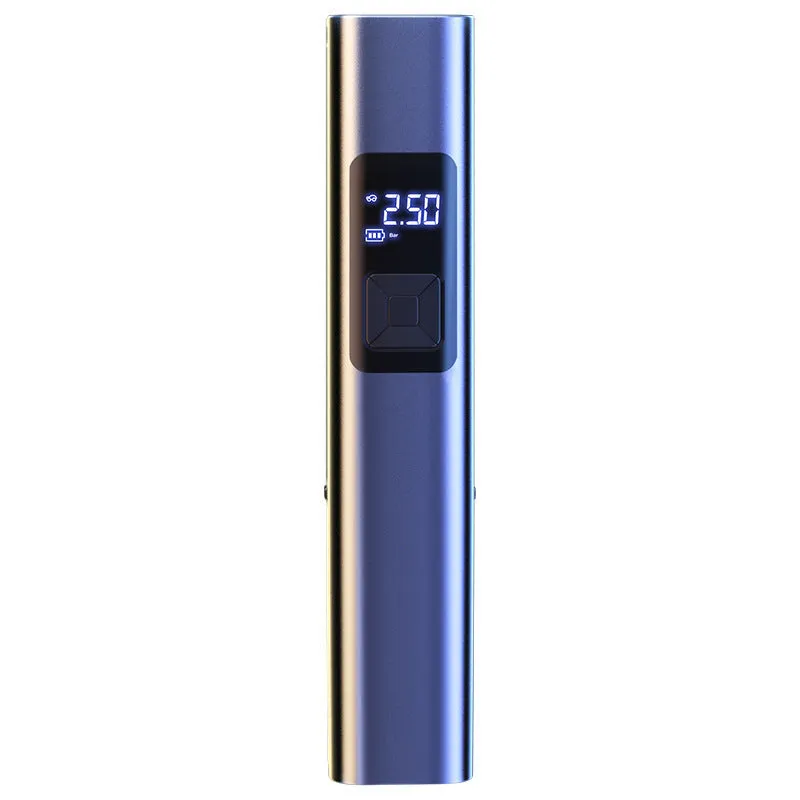 Wireless digital display car air compressor and vacuum cleaner unit with accessories