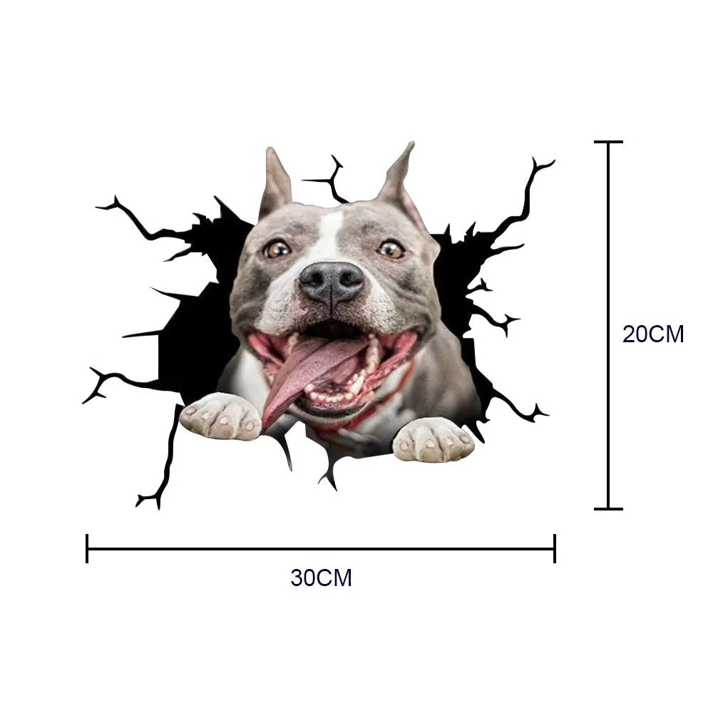 Creative simulation pet decoration car stickers paper material 20x30cm pack