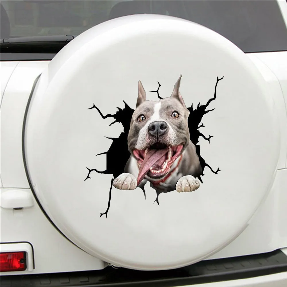 Creative simulation pet decoration car stickers paper material 20x30cm pack