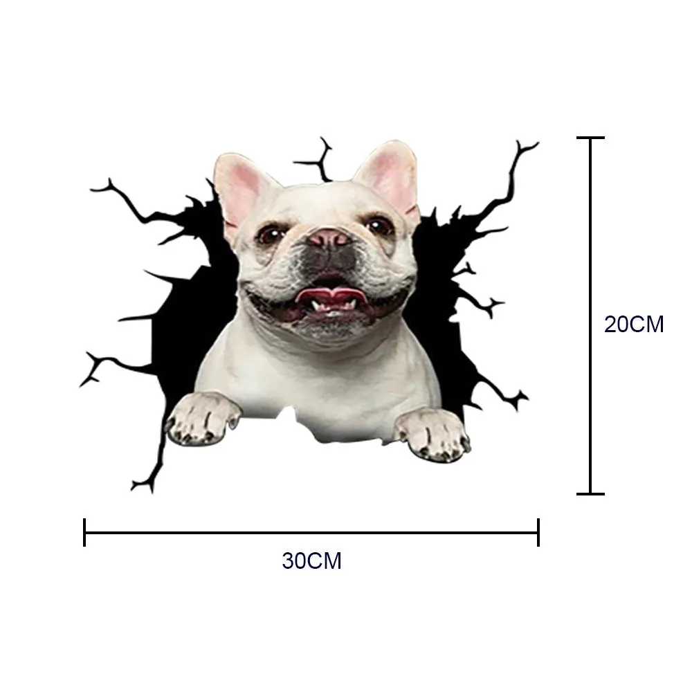 Creative simulation pet decoration car stickers paper material 20x30cm pack