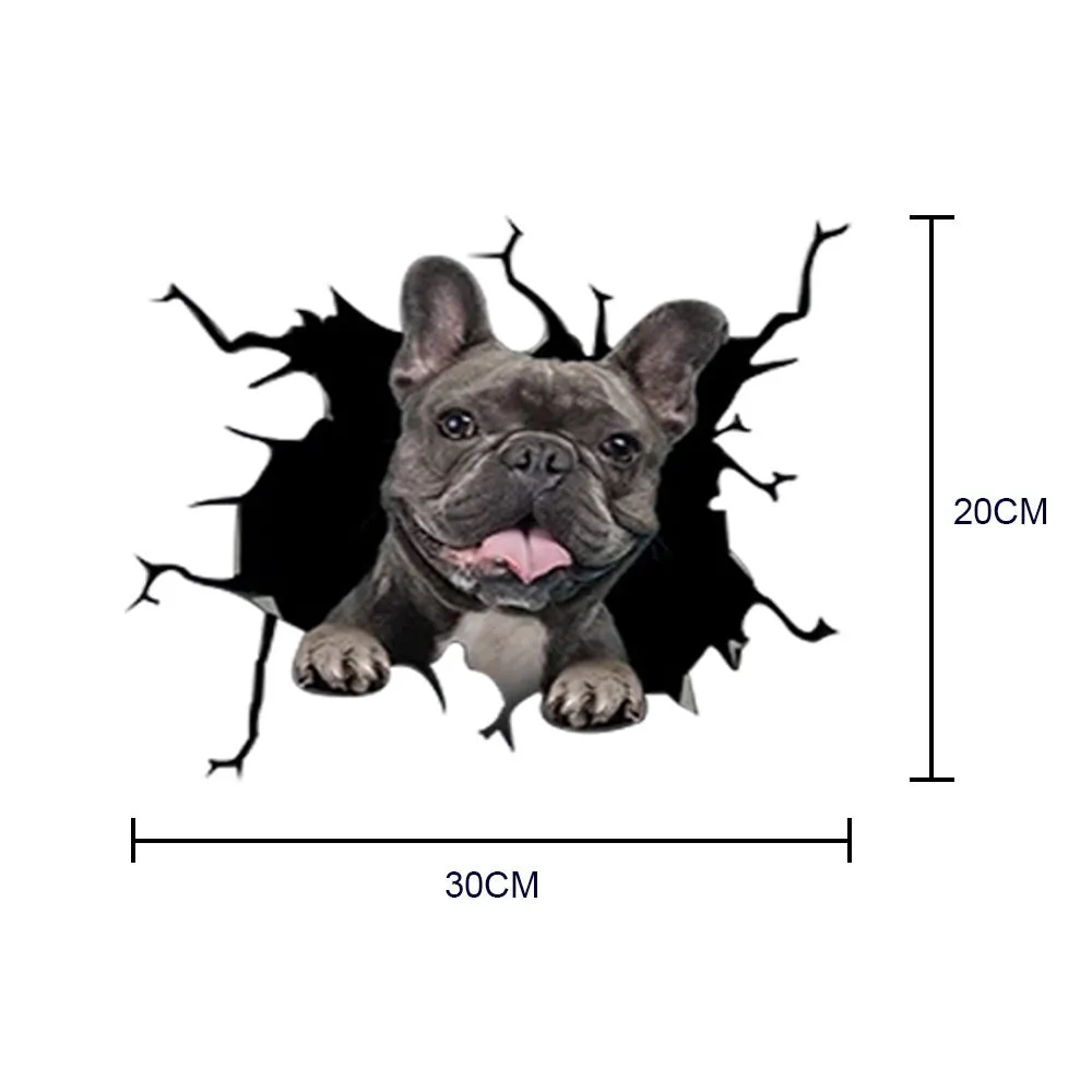 Creative simulation pet decoration car stickers paper material 20x30cm pack