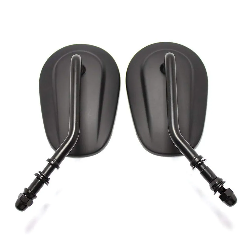 Black aluminium alloy motorcycle rearview mirror for Harley-Davidson XL 883 1200, 27x12x8.5cm