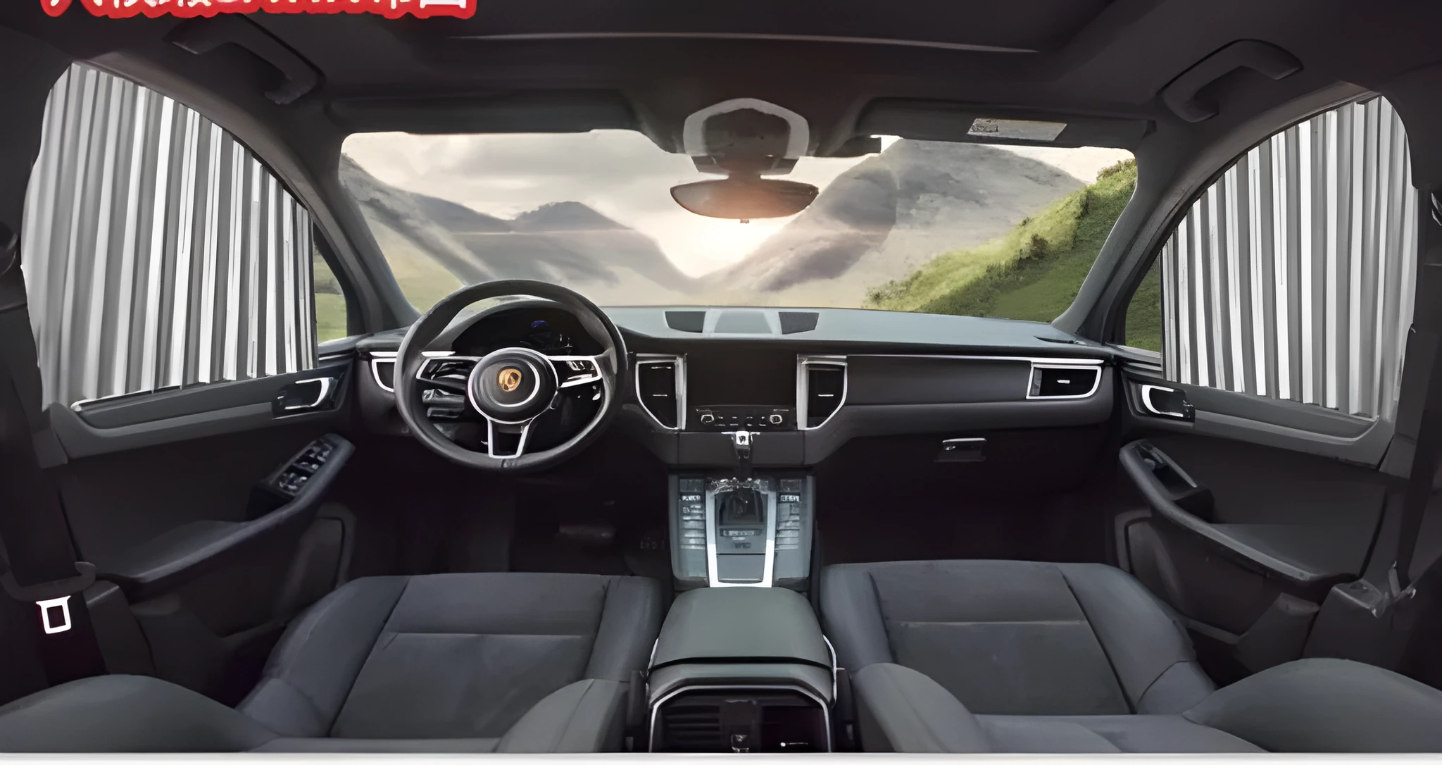 Magnetic car curtain sun shade in black attached to vehicle side window