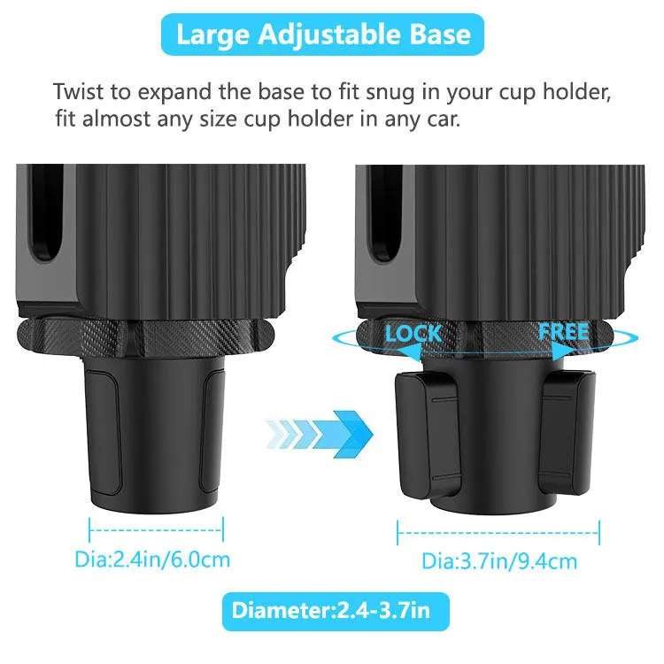 Plastic black vehicle food storage rack installed on car seat middle position with adjustable telescopic section