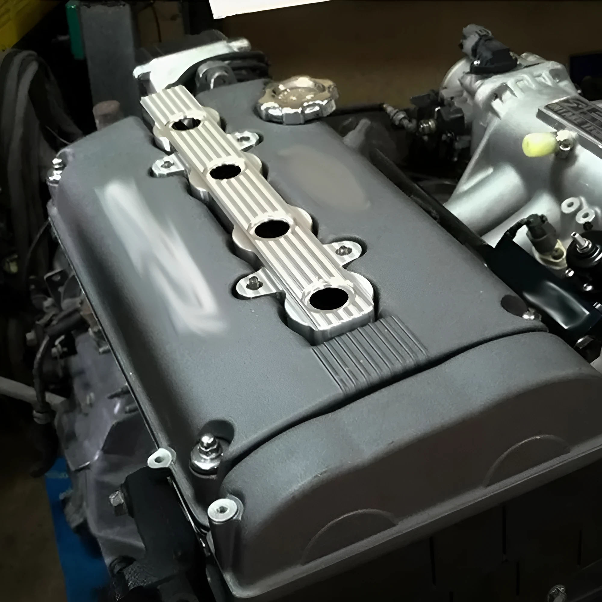 Aluminium alloy engine hood replacement panel with colour and hole configuration options