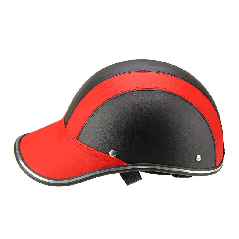 Open face ABS motorcycle helmet in blue for electric scooters and cars with 54-60 cm fit