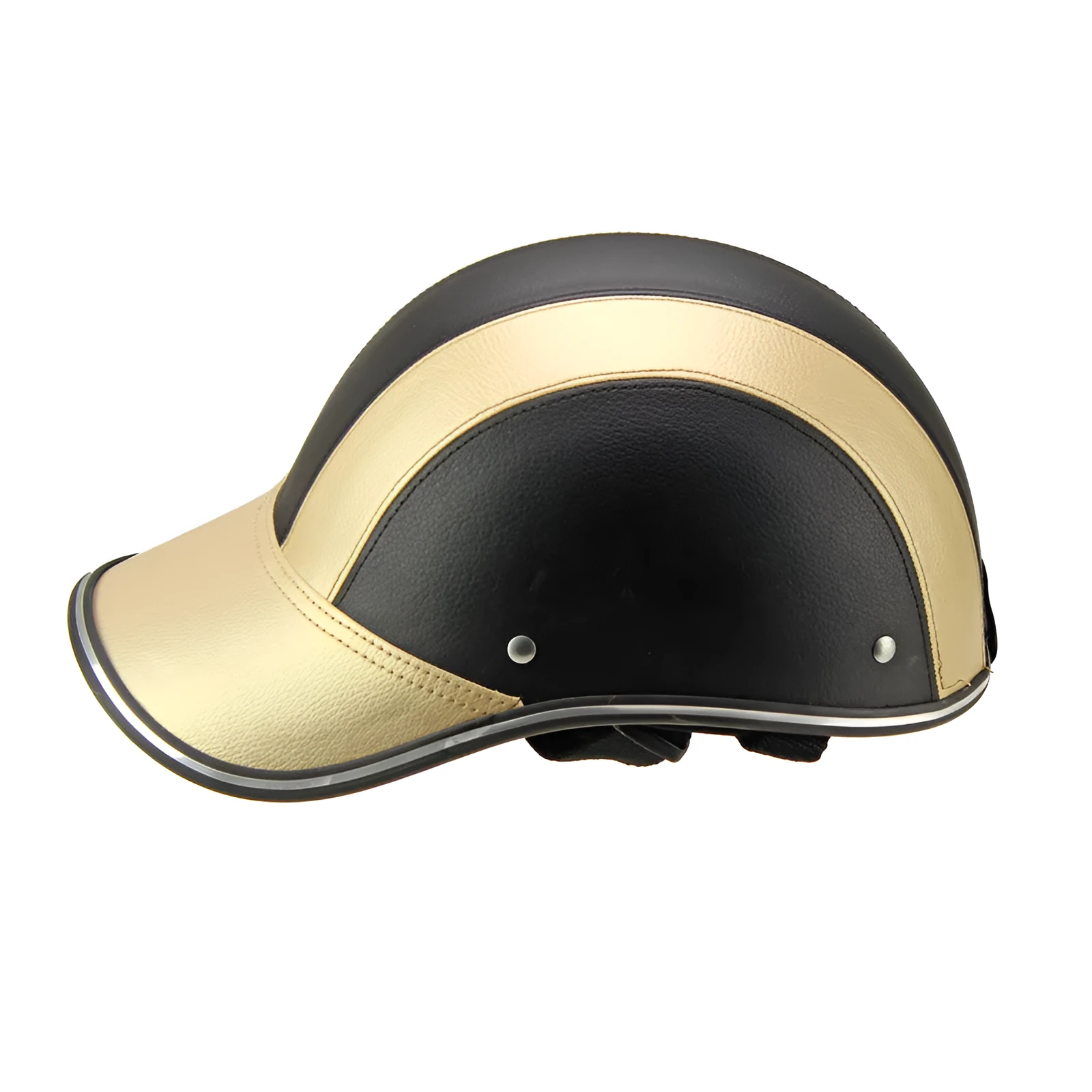 Open face ABS motorcycle helmet in blue for electric scooters and cars with 54-60 cm fit