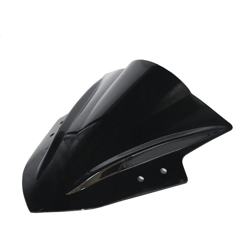 Universal motorcycle windshield 4mm plexiglass black colour for street car modification handlebar mount
