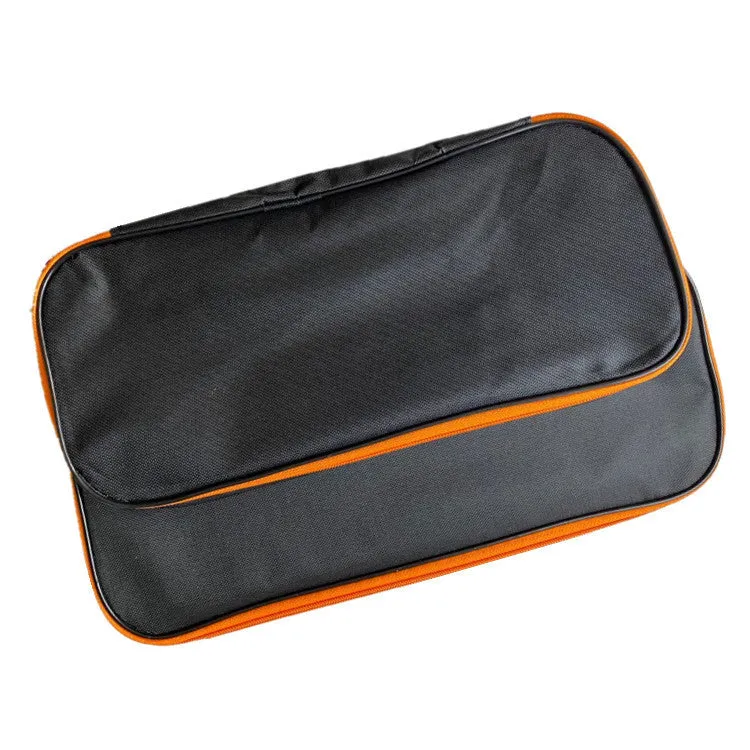 Car portable Oxford cloth vacuum cleaner storage bag in orange black with silk screen print, three sizes available