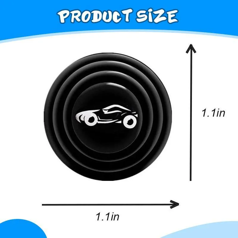 Black rubber car body sound insulation damping gasket with double-sided tape, approximately 2.8cm diameter