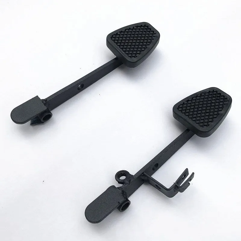Black accelerator and brake pedal set for four-wheel off-road mountain kart modification parts.