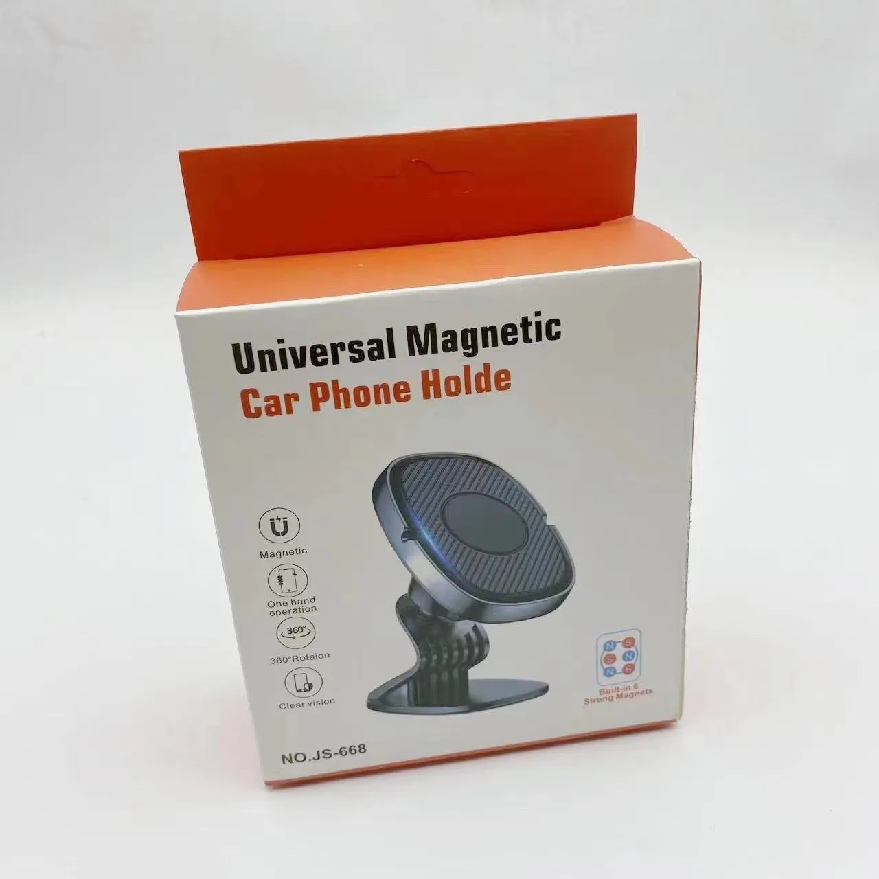 Strong magnetic suction car navigation holder black for mobile phone universal mounting on dashboard