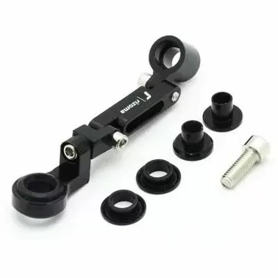 Universal motorcycle front brake fluid oil cup bracket in black, 60mm