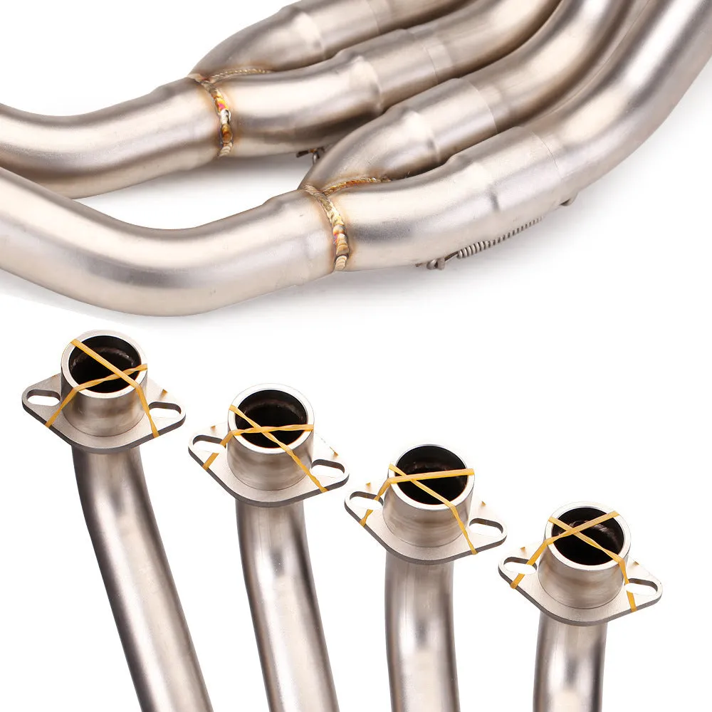 Universal 51mm motorcycle carbon fibre muffler exhaust pipe silencer in stainless steel