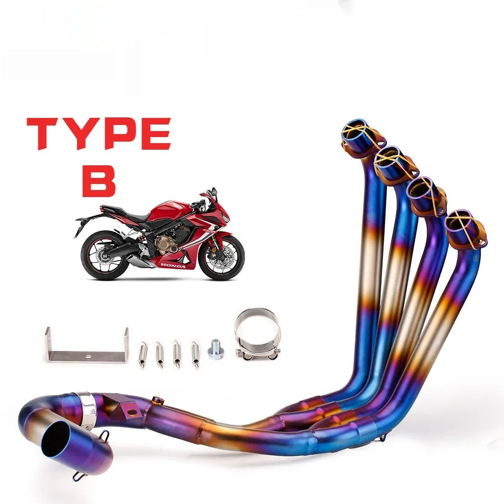 Universal 51mm motorcycle carbon fibre muffler exhaust pipe silencer in stainless steel