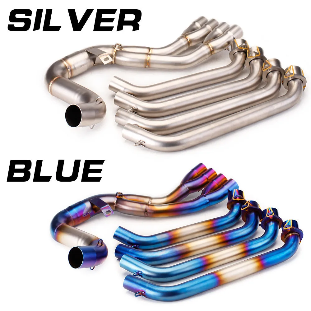 Universal 51mm motorcycle carbon fibre muffler exhaust pipe silencer in stainless steel
