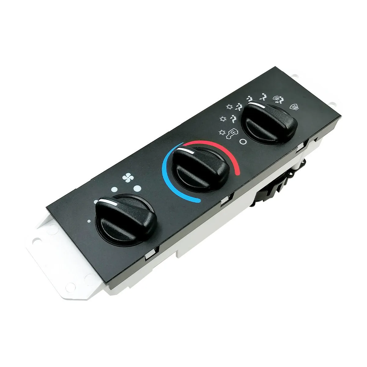 Black automotive air conditioning control panel for Jeep Wrangler 2005-2006 replacement part