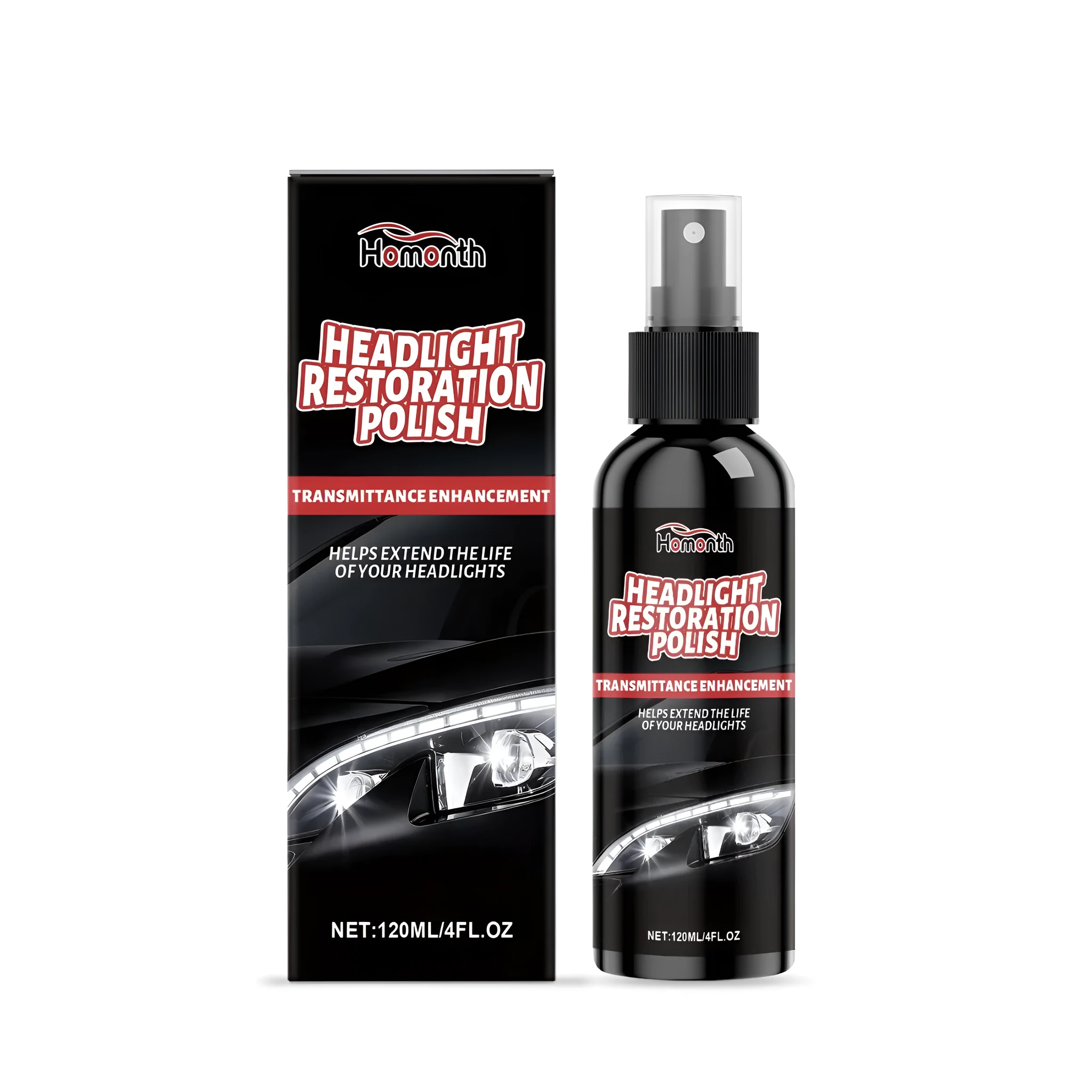 Car Headlights Nursing Agent 120ml bottle for restoring faded headlights