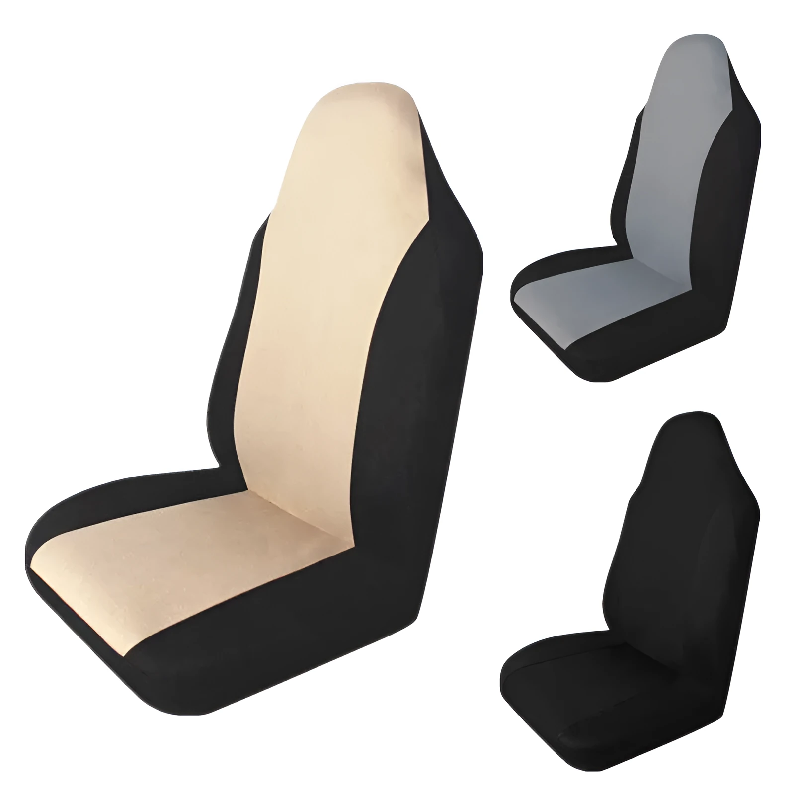 Car mesh all-season universal seat cushion for front row in black, beige, and gray colours