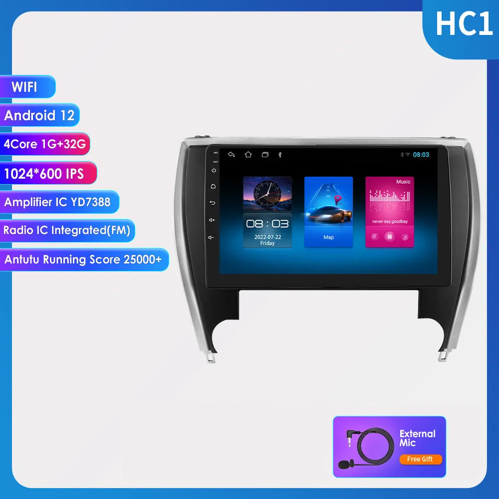 10-inch car stereo MP5 navigation unit for 2015 Toyota Camry dashboard installation