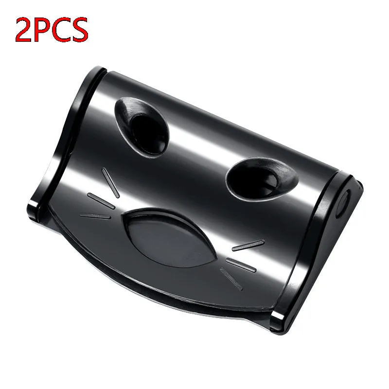 Car safety belt regulator for pregnant women in black ABS material, anti-strangulation belly stopper