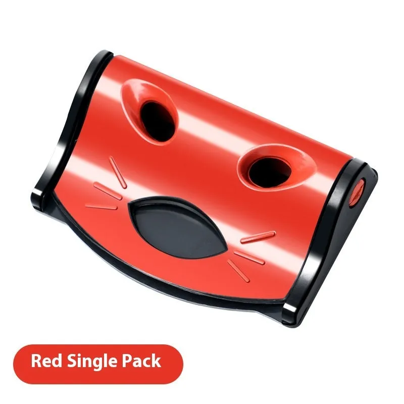 Car safety belt regulator for pregnant women in black ABS material, anti-strangulation belly stopper