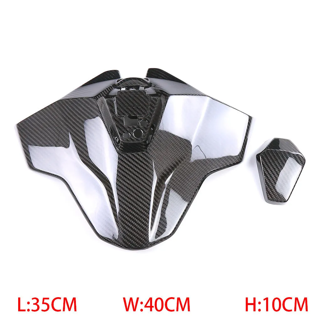 Carbon fibre rear hump tail seat cover for BMW S1000RR M1000RR, twill light finish, 35x40x10cm