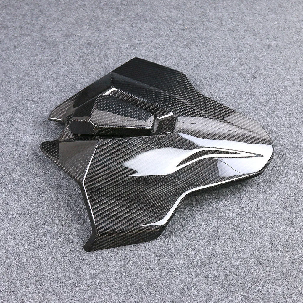 Carbon fibre rear hump tail seat cover for BMW S1000RR M1000RR, twill light finish, 35x40x10cm