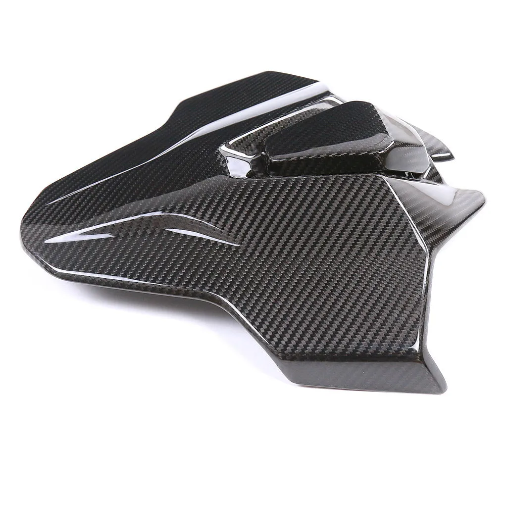 Carbon fibre rear hump tail seat cover for BMW S1000RR M1000RR, twill light finish, 35x40x10cm