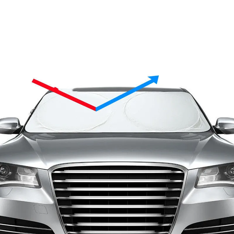Suction cup car side window sun shade with silver coated reflective fabric for heat insulation