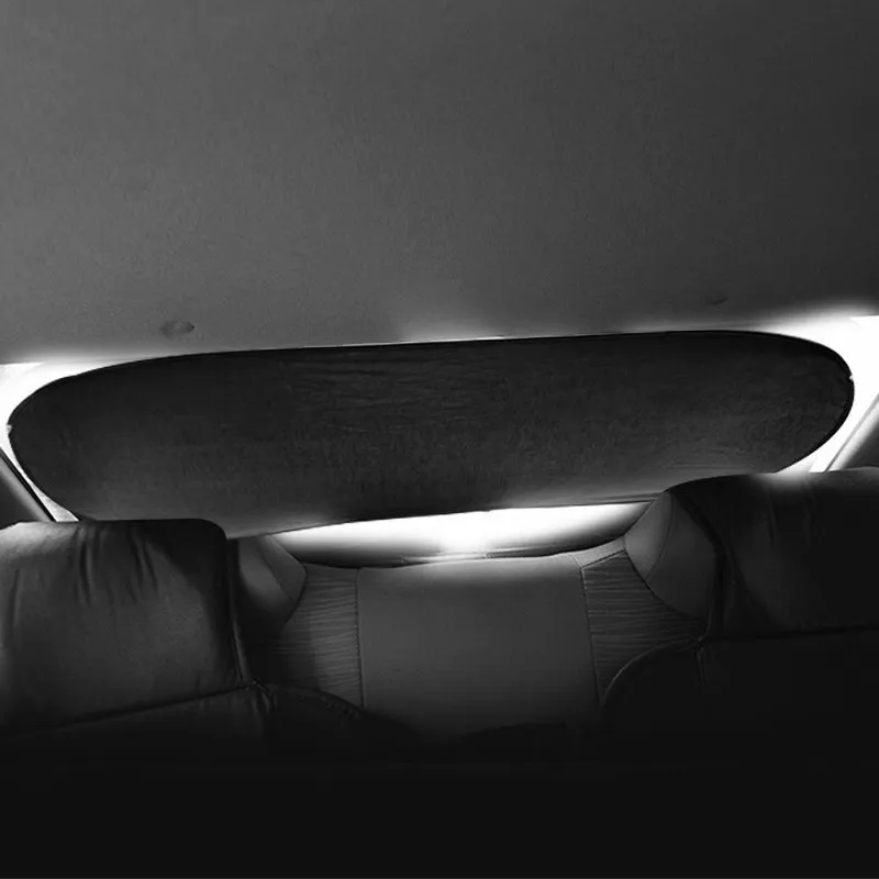 Suction cup car side window sun shade with silver coated reflective fabric for heat insulation