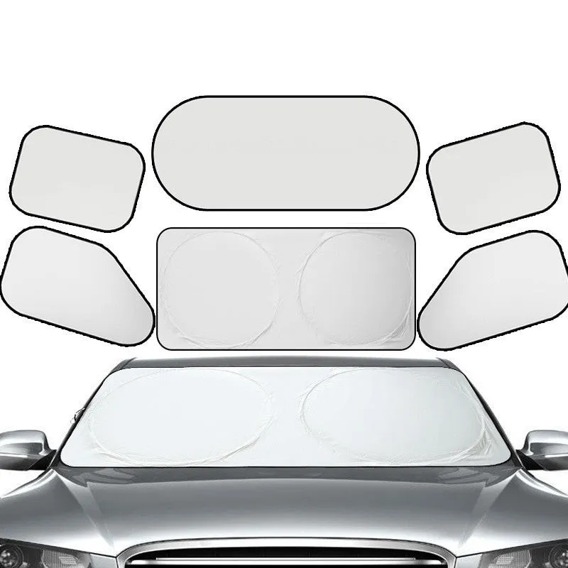 Suction cup car side window sun shade with silver coated reflective fabric for heat insulation