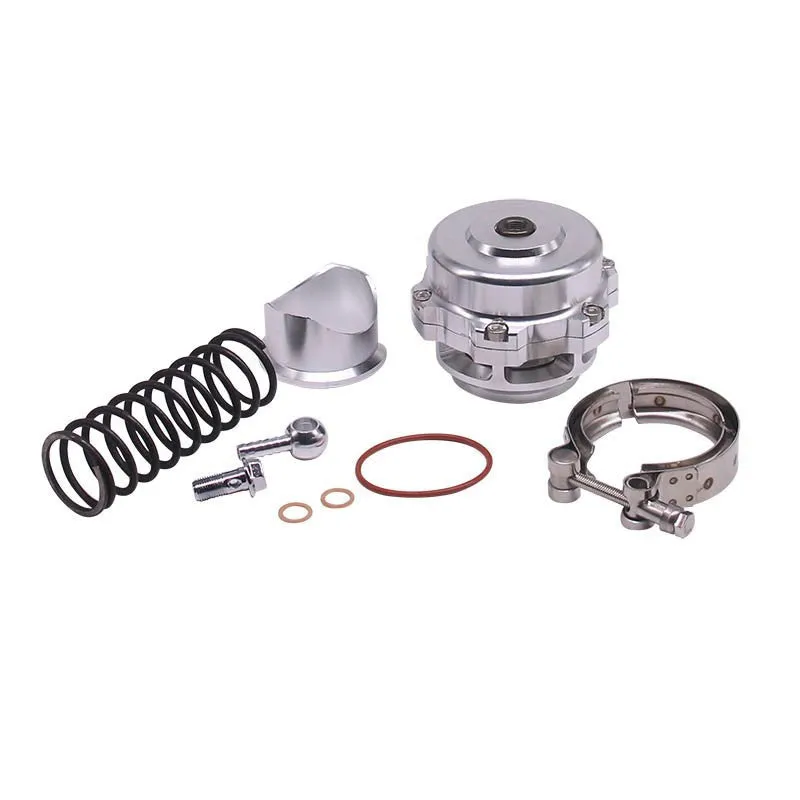 Universal aluminium alloy turbo blowoff valve in six colour options with 50mm diameter