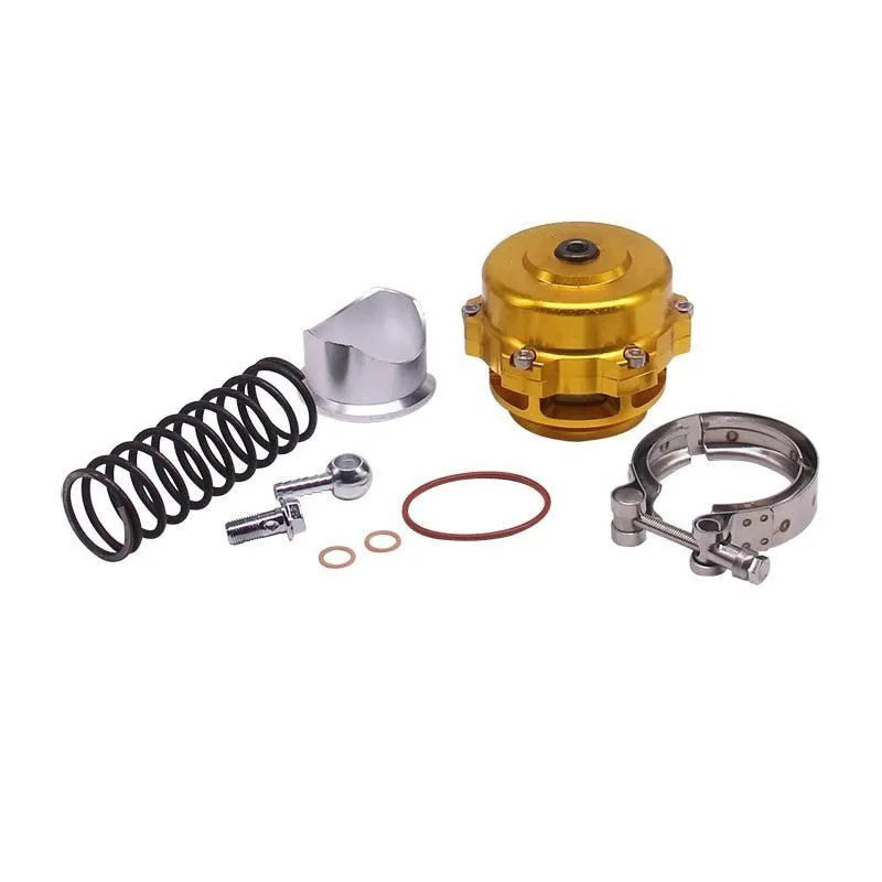 Universal aluminium alloy turbo blowoff valve in six colour options with 50mm diameter