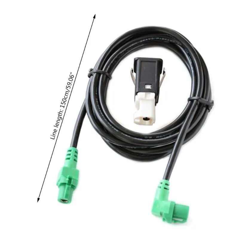 BMW USB socket wiring harness with 150cm cable for glove box installation