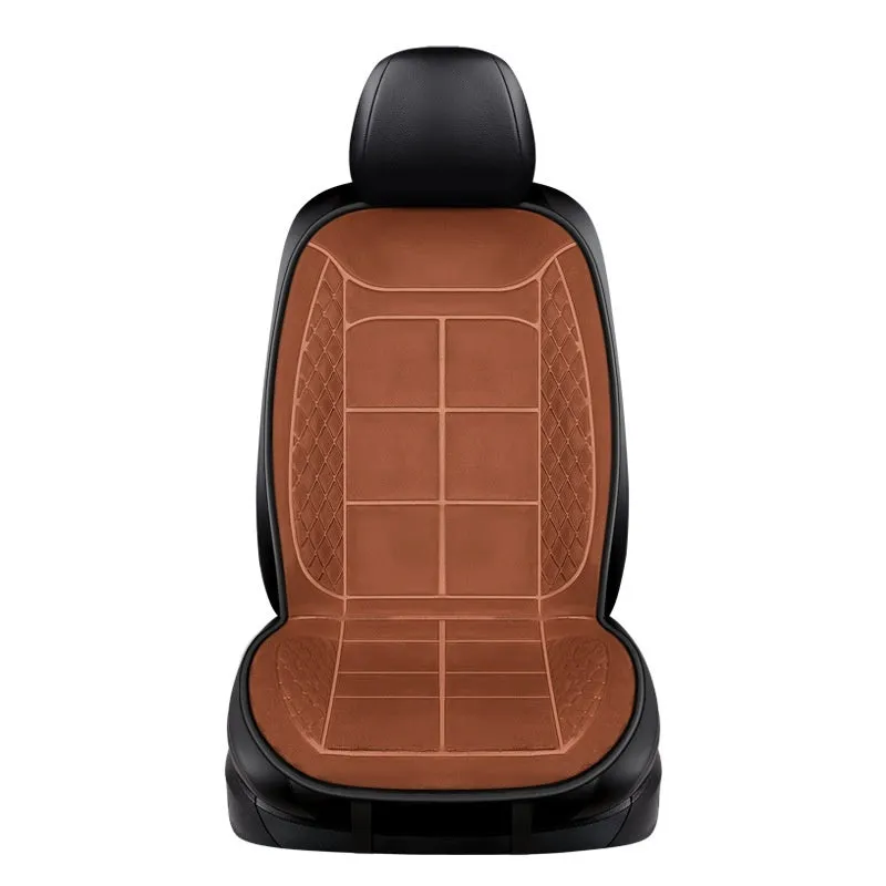 Car seat heating cushion in beige, black and coffee colours for single, double and rear seats.