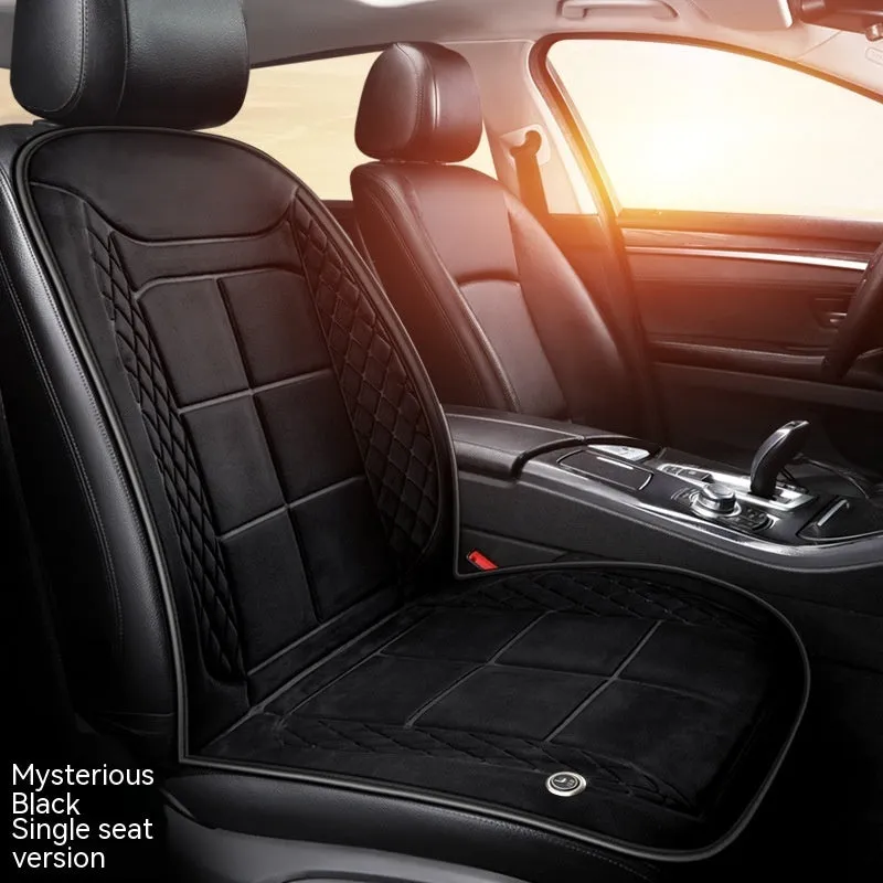 Car seat heating cushion in beige, black and coffee colours for single, double and rear seats.