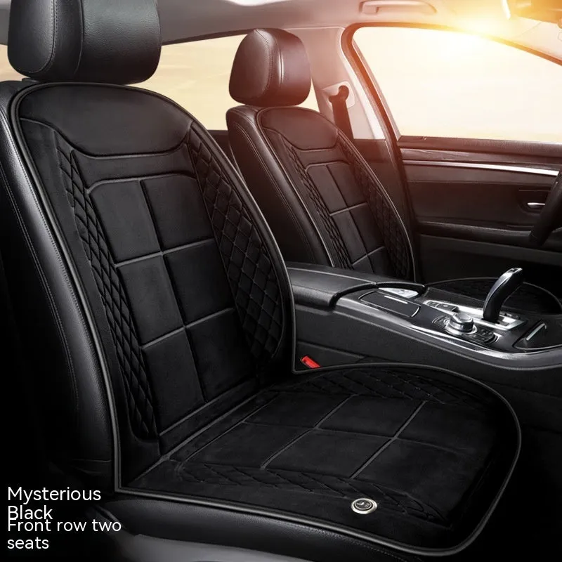 Car seat heating cushion in beige, black and coffee colours for single, double and rear seats.