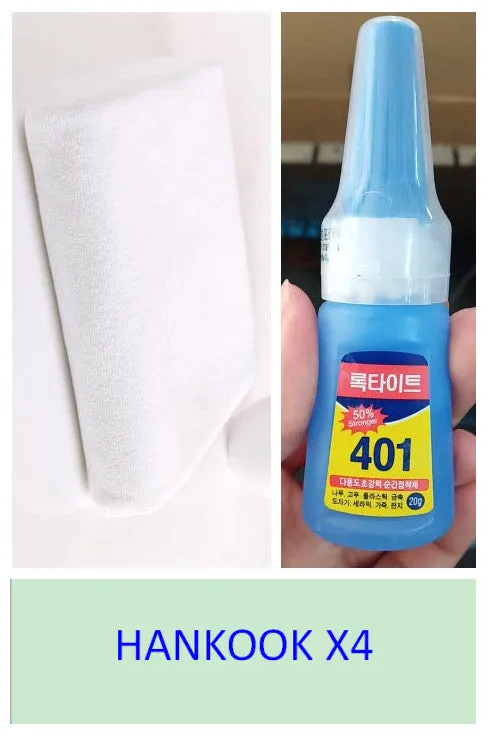 3D stereo rubber car tyre letter stickers with white towel and 20ml glue bottle for DIY fitting