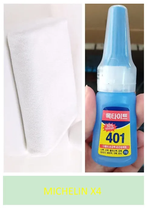 3D stereo rubber car tyre letter stickers with white towel and 20ml glue bottle for DIY fitting