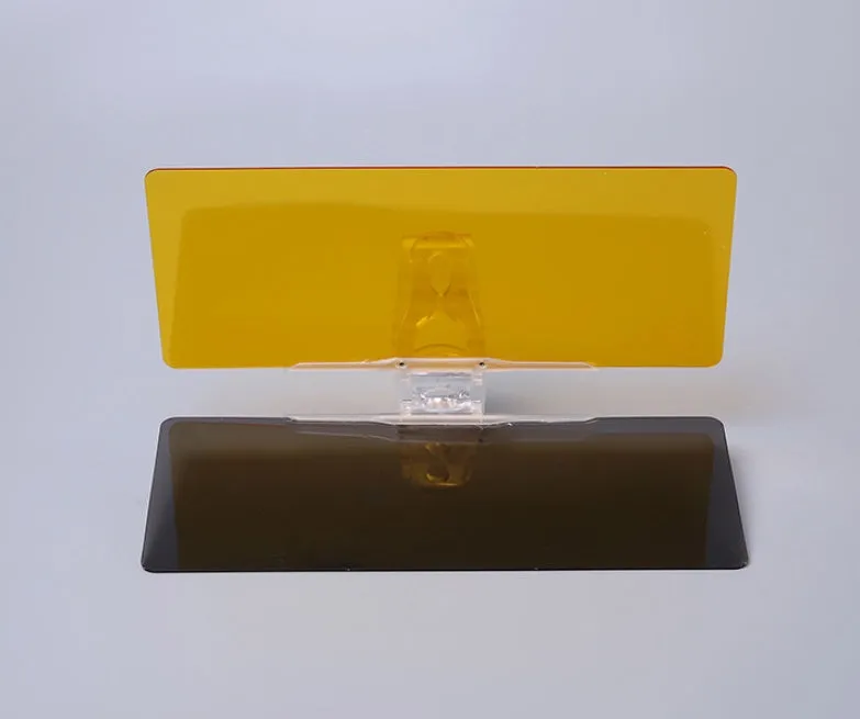 Foldable anti-glare car sun visor for day and night driving protection