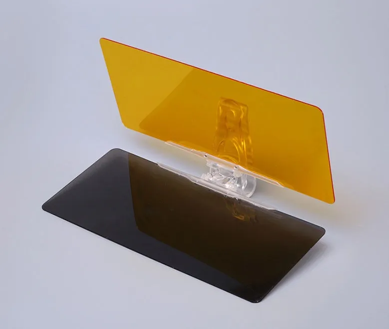 Foldable anti-glare car sun visor for day and night driving protection
